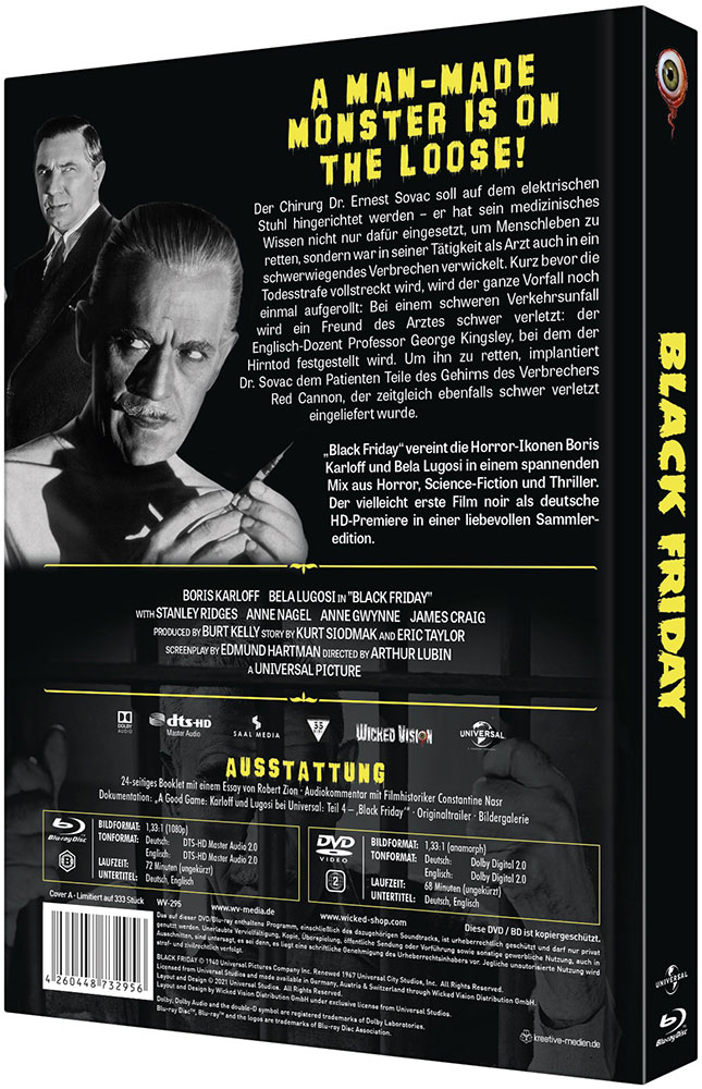 Black Friday (Blu-Ray+DVD) - Cover A - Mediabook - Limited 333 Edition Black Friday (Blu-Ray+DVD) - Cover A - Mediabook - Limited 333 Edition