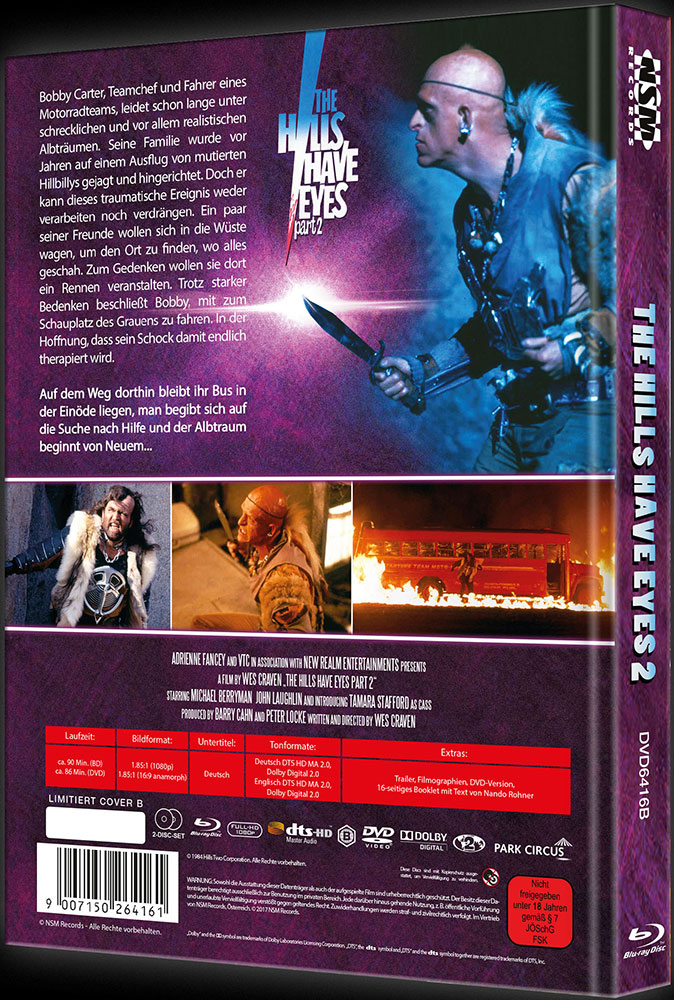 The Hills Have Eyes 2 (Blu-Ray+DVD) - Cover B - Mediabook - Limited 222 Edition - Uncut The Hills Have Eyes 2 (Blu-Ray+DVD) - Cover B - Mediabook - Limited 222 Edition - Uncut