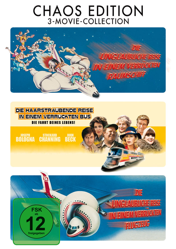 Chaos-Edition (3DVD) (Die unglaubliche Reise in einem verrückten Raumschiff, Die haarsträubende Reise in einem verrückten Bus & Die unglaubliche Reise in einem verrückten Flugzeug)