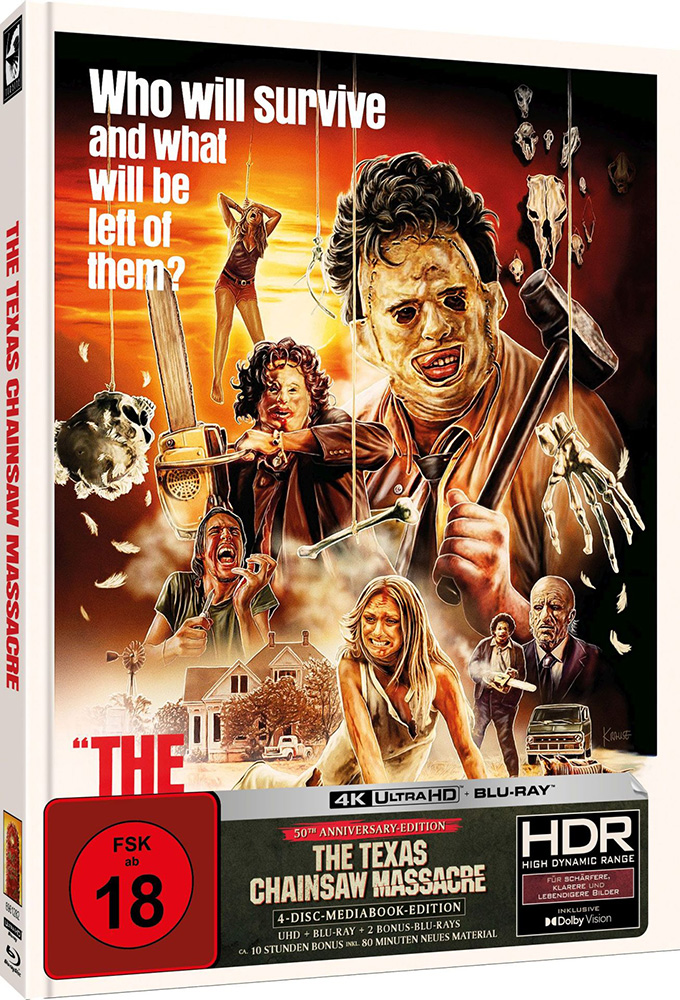 The Texas Chainsaw Massacre (4K UHD+Blu-Ray) (4Discs) - Cover B - Mediabook - Limited Edition The Texas Chainsaw Massacre (4K UHD+Blu-Ray) (4Discs) - Cover B - Mediabook - Limited Edition