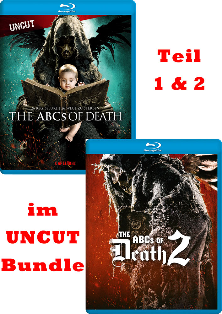 The ABCs Of Death 1 & 2 (Blu-Ray) - 2 Keep Case Bundle - Uncut