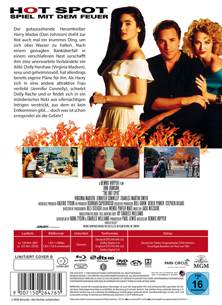 The Hot Spot (Blu-Ray+DVD) - Cover B - Mediabook - Limited 222 Edition