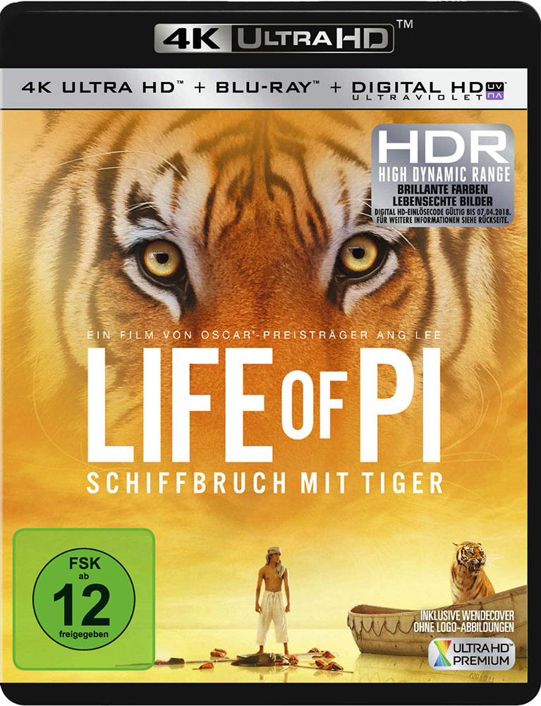Life Of Pi - Schiffbruch mit Tiger (4K UHD+Blu-Ray) Life Of Pi - Schiffbruch mit Tiger (4K UHD+Blu-Ray)