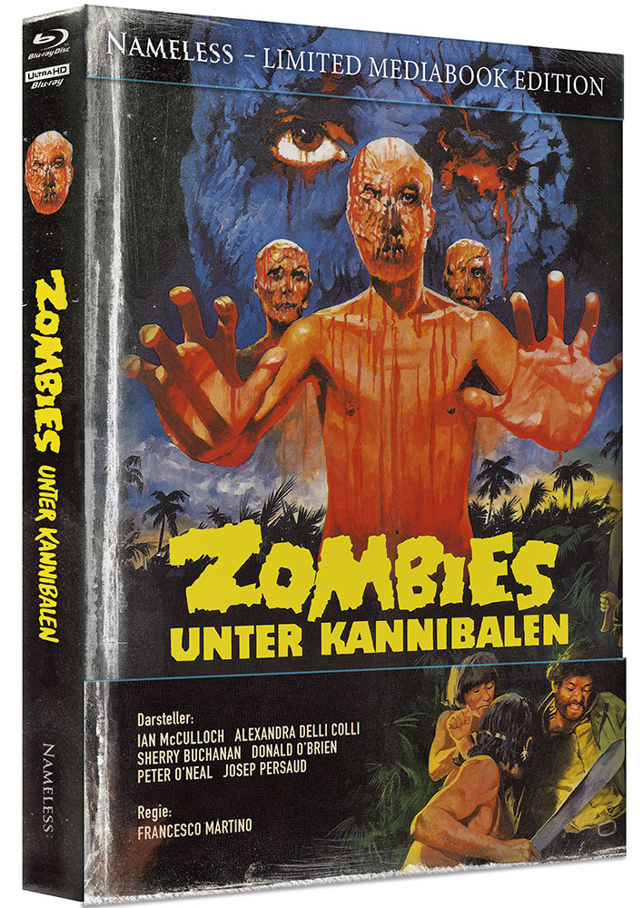 Zombies unter Kannibalen (4K UHD+2Blu-Rays+CD) - Cover F - Mediabook (Wattiert) - Limited 555 Edition Zombies unter Kannibalen (4K UHD+2Blu-Rays+CD) - Cover F - Mediabook (Wattiert) - Limited 555 Edition