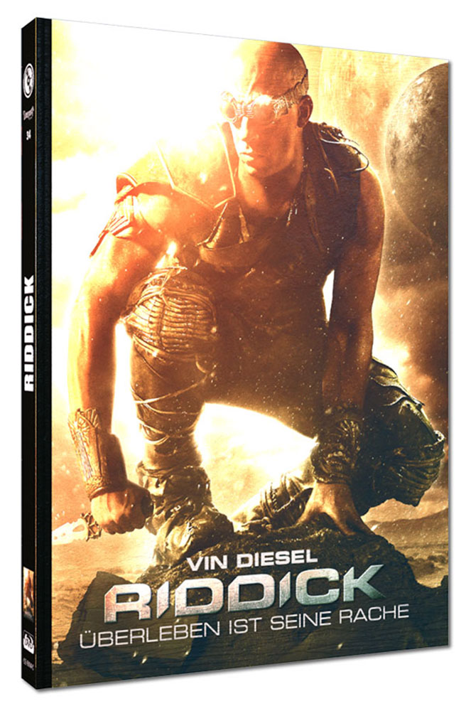 Riddick - Überleben ist seine Rache - Cover C - Mediabook (Blu-Ray+DVD) - Limited 222 Edition Riddick - Überleben ist seine Rache - Cover C - Mediabook (Blu-Ray+DVD) - Limited 222 Edition