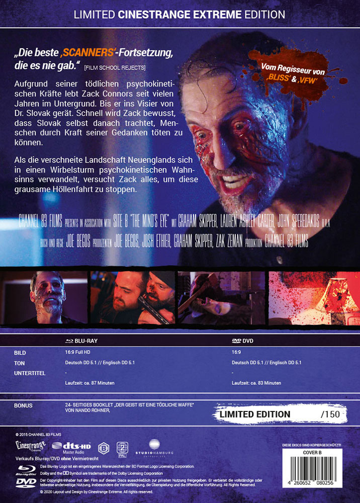 MINDS EYE, THE (Blu-Ray+DVD) - Cover B - Mediabook - Limited 150 Edition MINDS EYE, THE (Blu-Ray+DVD) - Cover B - Mediabook - Limited 150 Edition