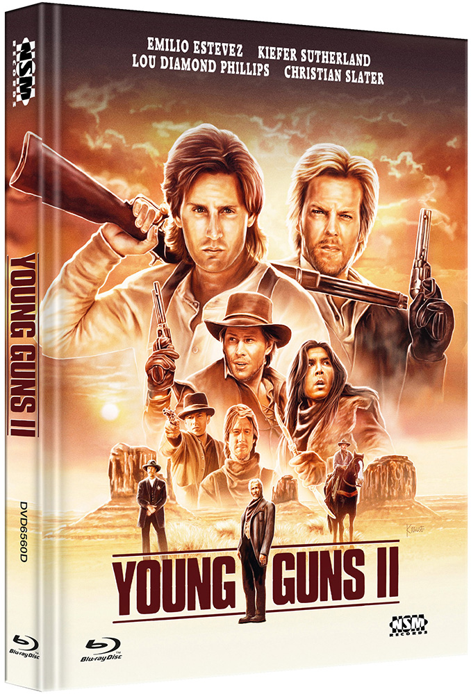 Young Guns 2 - Blaze Of Glory - Flammender Ruhm (Blu-Ray+DVD) - Cover D - Mediabook - Limited 444 Edition Young Guns 2 - Blaze Of Glory - Flammender Ruhm (Blu-Ray+DVD) - Cover D - Mediabook - Limited 444 Edition