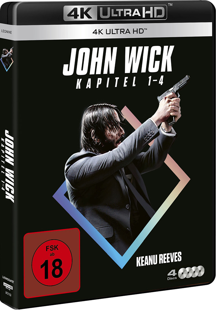 John Wick: Kapitel 1-4 (4K UHD) (4Discs) John Wick: Kapitel 1-4 (4K UHD) (4Discs)