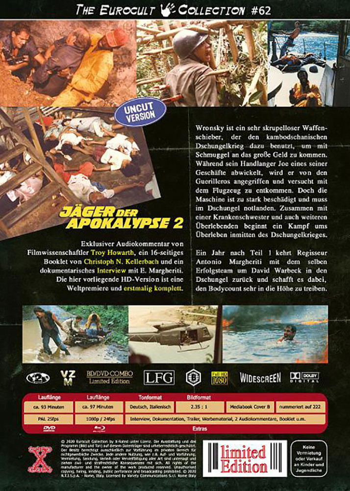 Jäger der Apokalypse 2 (Blu-Ray+DVD) - Cover B - Mediabook - Limited 222 Edition
