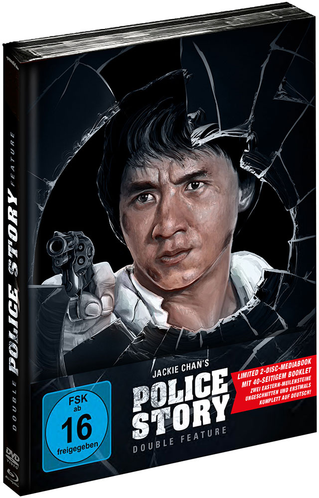 Police Story 1+2 (Blu-Ray) (2Discs) - Mediabook - Limited Special Edition - Uncut