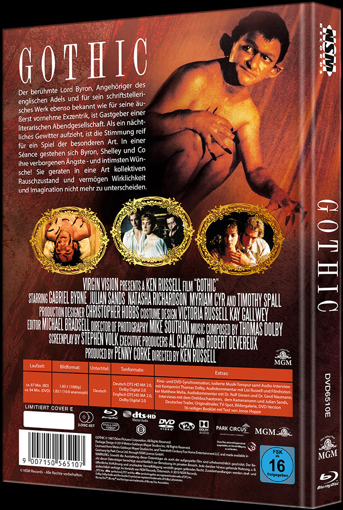 Gothic (Blu-Ray+DVD) - Cover E - Mediabook - Limited 222 Edition