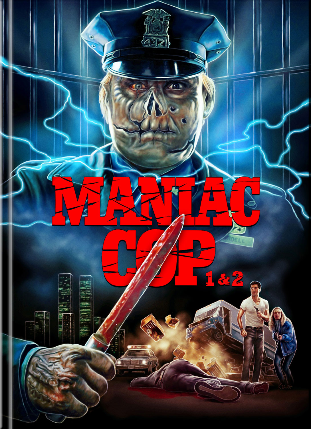 Maniac Cop 1&2 - Cover B - Mediabook (4K UHD+Blu-ray) (4Discs) - Limited 250 Edition - Uncut Maniac Cop 1&2 - Cover B - Mediabook (4K UHD+Blu-ray) (4Discs) - Limited 250 Edition - Uncut
