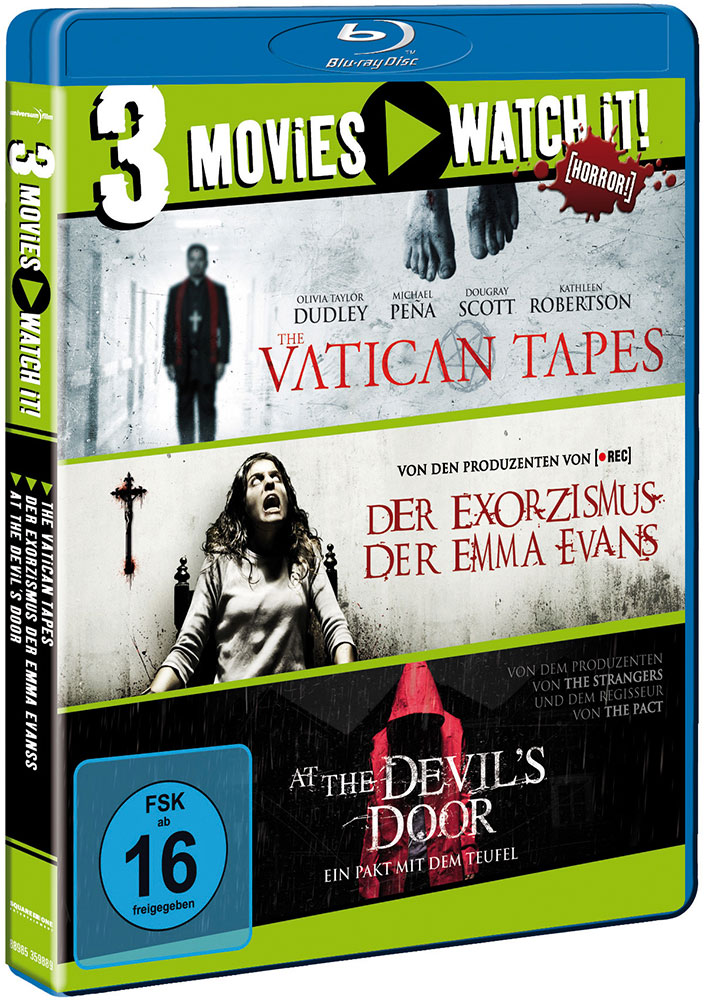 Vatican Tapes / Der Exorzismus der Emma Evans / At The Devils Door (Blu-Ray) (3Discs)