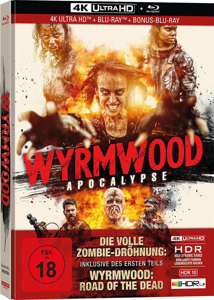 Wyrmwood: Apocalypse (4K UHD+2Blu-Ray) - Limited Mediabook Edition + Wyrmwood: Road of the Dead (Blu-Ray)
