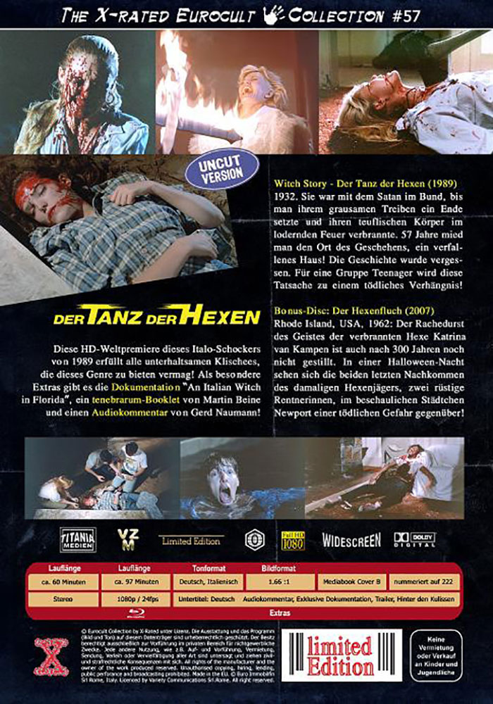 Der Tanz der Hexen (Blu-Ray) (2Discs) - Cover B - Mediabook - Limited 222 Edition