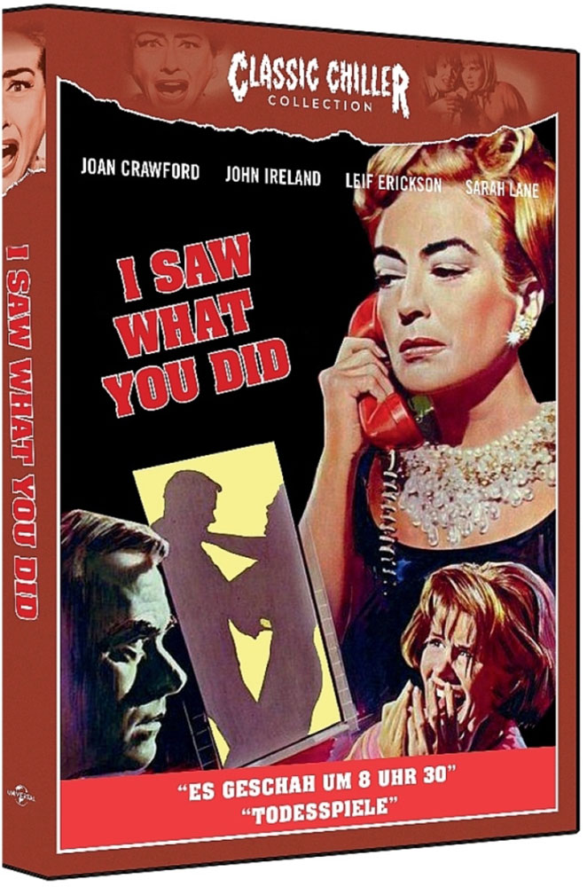 I Saw What You Did - Es geschah um 8 Uhr 30 / Todesspiele (Blu-Ray) (2 Filme) - Limited 1000 Edition I Saw What You Did - Es geschah um 8 Uhr 30 / Todesspiele (Blu-Ray) (2 Filme) - Limited 1000 Edition