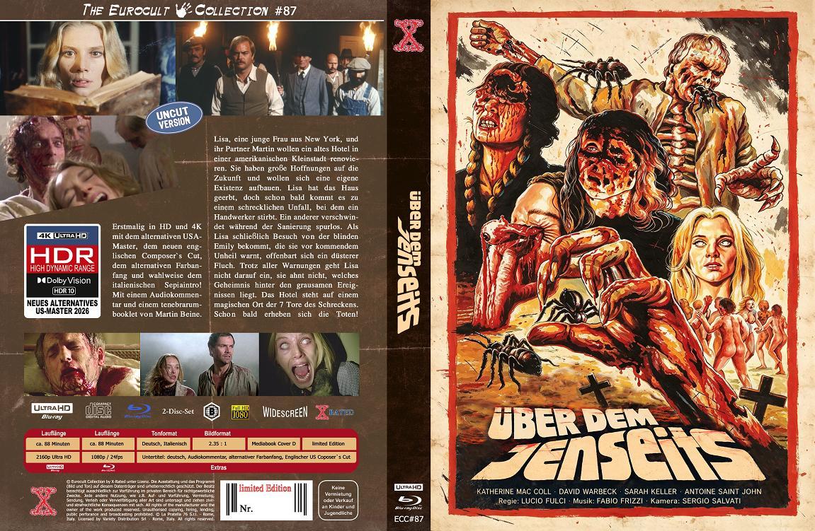 Über dem Jenseits - Die Geisterstadt der Zombies (4K UHD+Blu-Ray) - US-Master - Cover D - Mediabook - Limited Edition