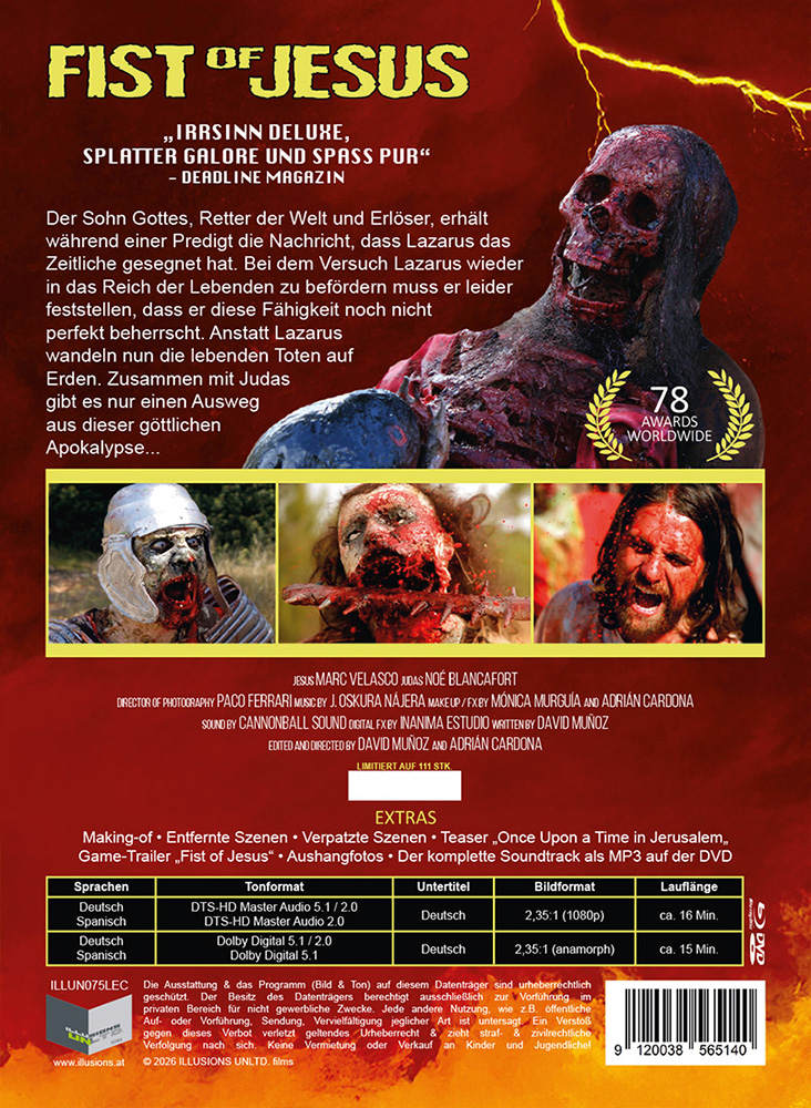 Fist Of Jesus [Kurzfilm] (Blu-Ray+DVD) - Cover C - Mediabook - Limited 111 Edition