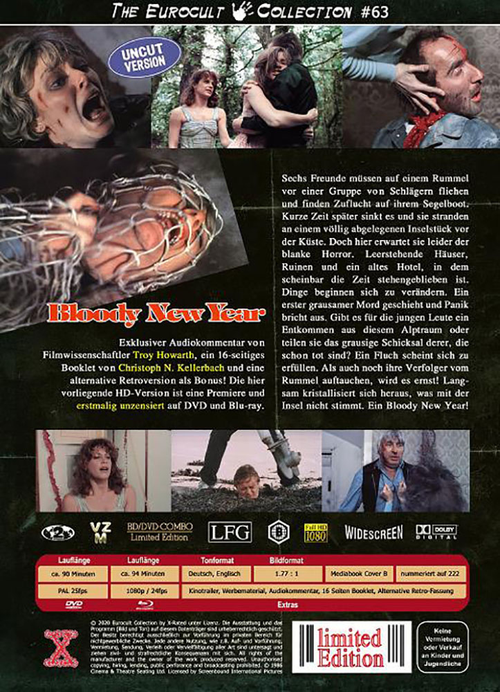 Bloody New Year (Blu-Ray+DVD) - Cover B - Mediabook - Limited 222 Edition