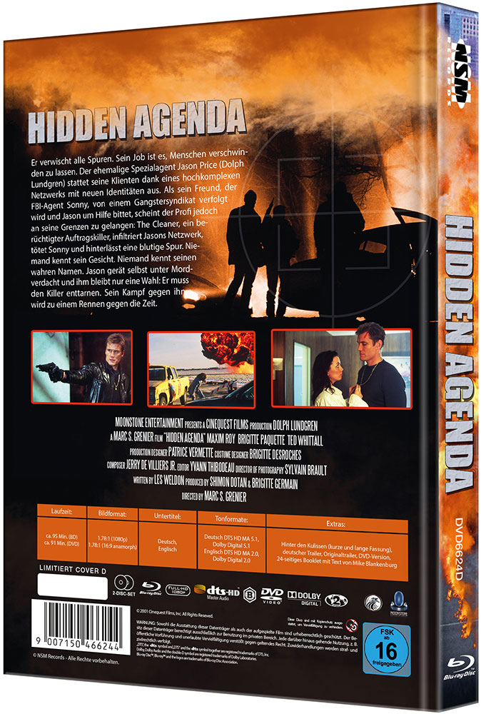 Hidden Agenda (Blu-Ray+DVD) - Cover D - Mediabook - Limited 111 Edition - 2K Remastered Hidden Agenda (Blu-Ray+DVD) - Cover D - Mediabook - Limited 111 Edition - 2K Remastered