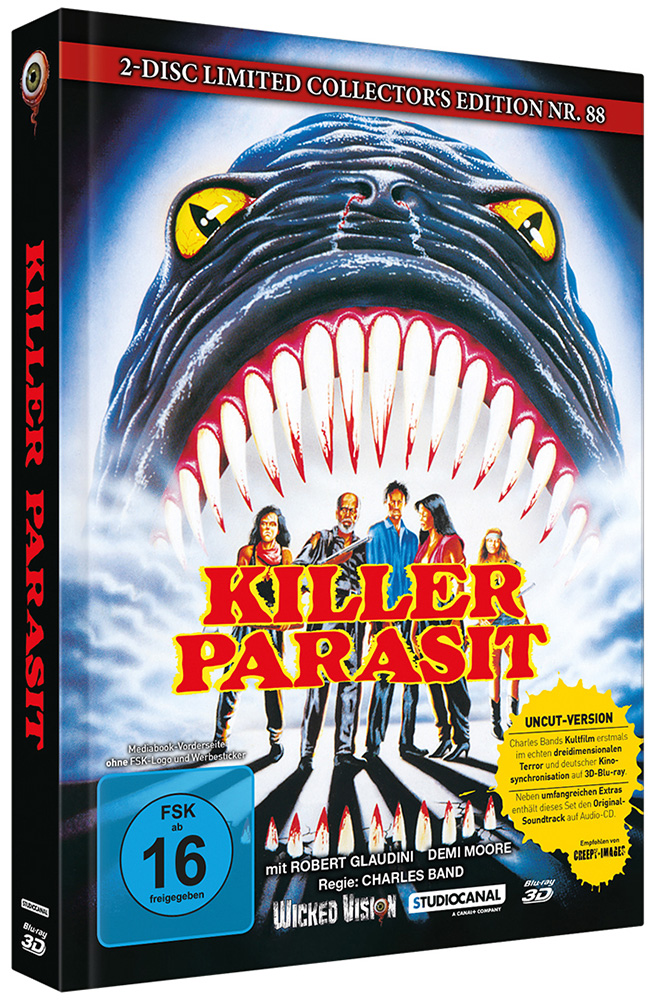 Parasite - Killer Parasit 3D (Blu-Ray+CD) - Cover B - Mediabook - Limited 222 Edition