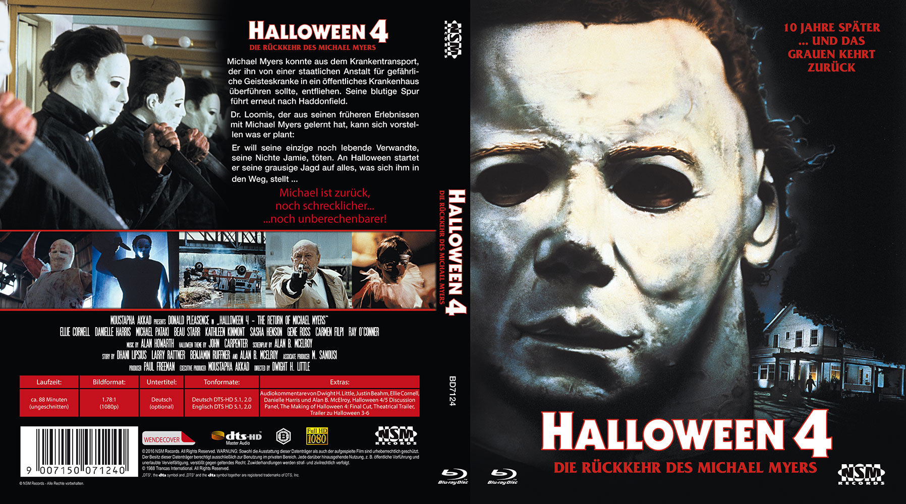 Halloween 4 (Blu-Ray) - Uncut- Wendecover mit 2. Motiv