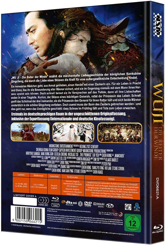 Wu Ji - Die Reiter der Winde (Blu-Ray+2DVD) - Cover A - Mediabook Limited 111 Edition + Langfassung Wu Ji - Die Reiter der Winde (Blu-Ray+2DVD) - Cover A - Mediabook Limited 111 Edition + Langfassung