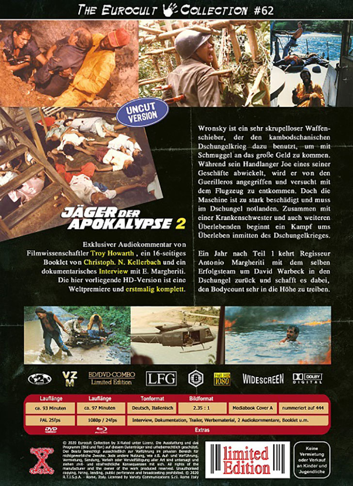 Jäger der Apokalypse 2 (Blu-Ray+DVD) - Cover A - Mediabook - Limited 444 Edition