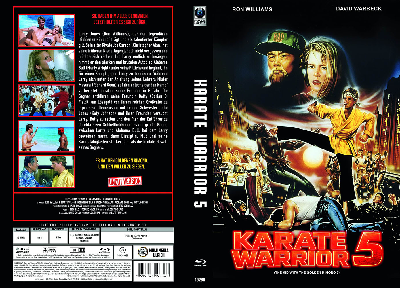 Karate Warrior 5 (Blu-Ray) - große Hartbox - Limited 33 Edition