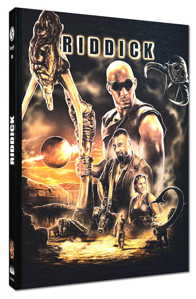 Riddick - Überleben ist seine Rache - Cover A - Mediabook (Wattiert) (Blu-Ray+DVD) - Limited 222 Edition Riddick - Überleben ist seine Rache - Cover A - Mediabook (Wattiert) (Blu-Ray+DVD) - Limited 222 Edition