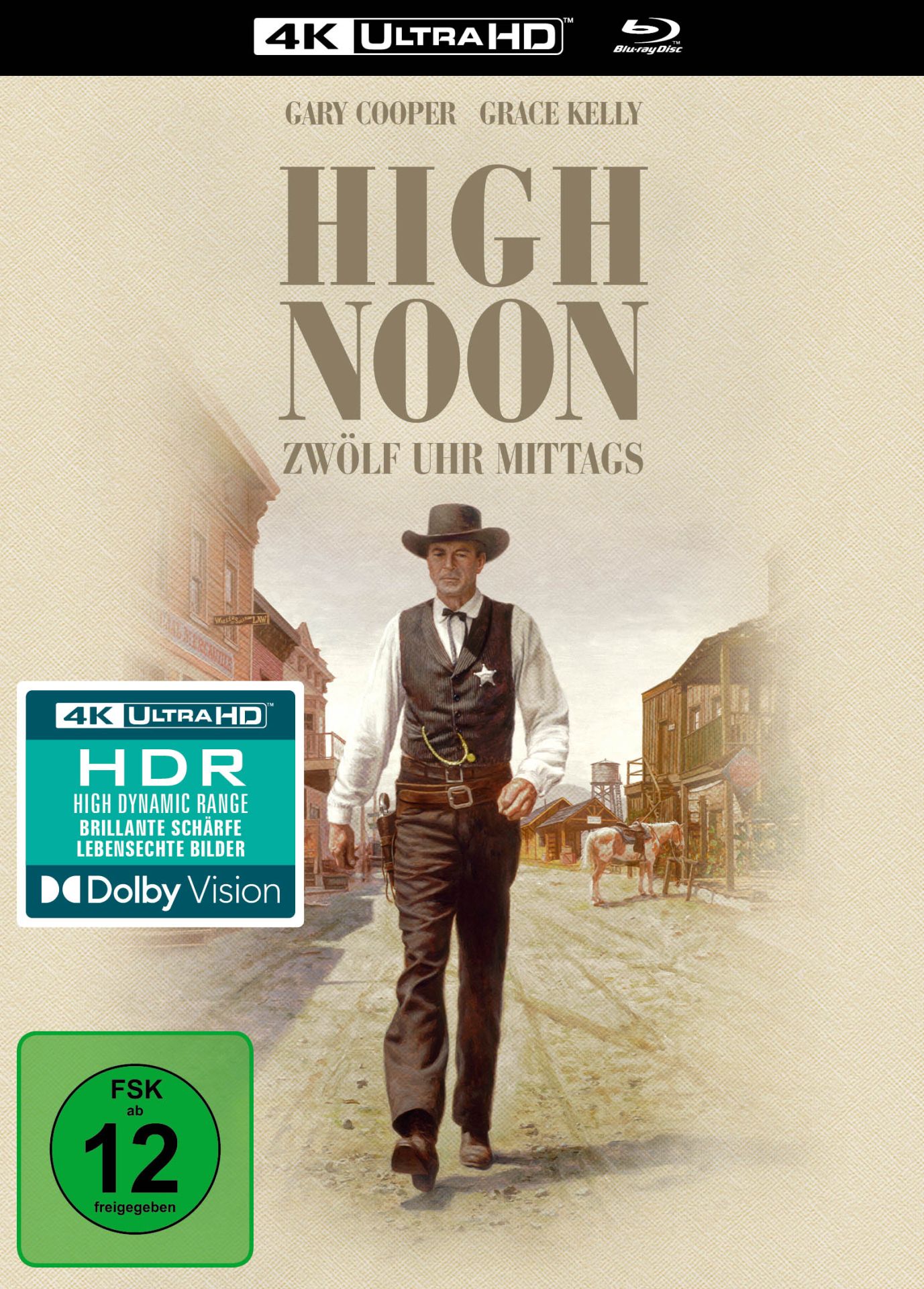High Noon - 12 Uhr mittags (s/w) (4K UHD+Blu-Ray) - Mediabook - Limited Edition