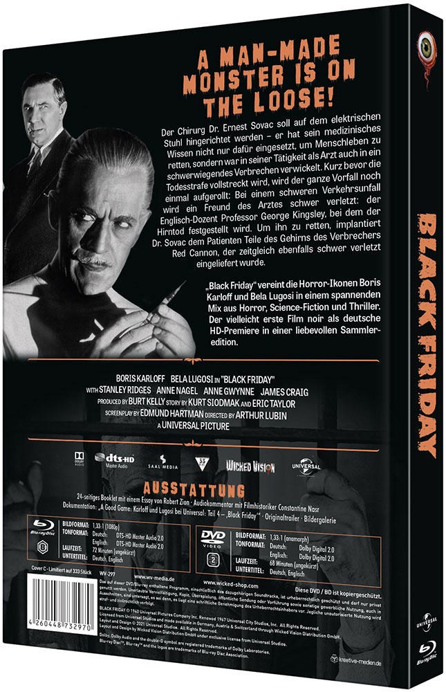 Black Friday (Blu-Ray+DVD) - Cover C - Mediabook - Limited 333 Edition Black Friday (Blu-Ray+DVD) - Cover C - Mediabook - Limited 333 Edition