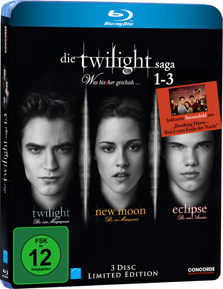 Die Twilight Saga 1-3 - Was bis(s)her geschah (Blu-Ray) (3Discs)