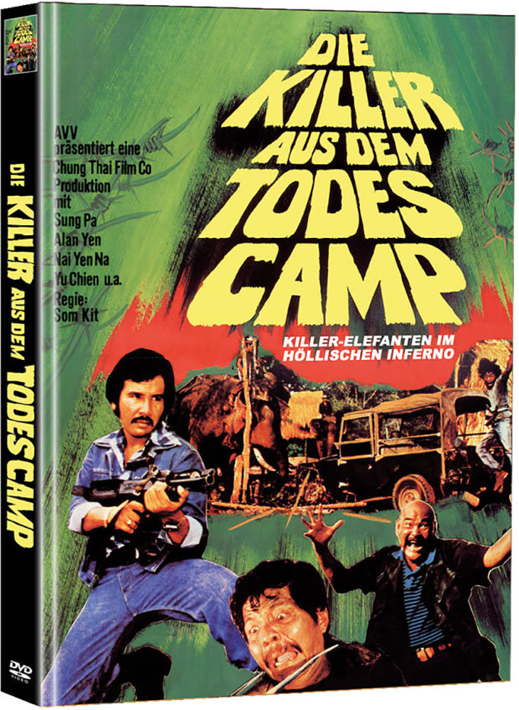 Die Killer aus dem Todescamp (Killer Elephants) (2DVD) - Cover B - Mediabook - Limited 111 Edition Die Killer aus dem Todescamp (Killer Elephants) (2DVD) - Cover B - Mediabook - Limited 111 Edition