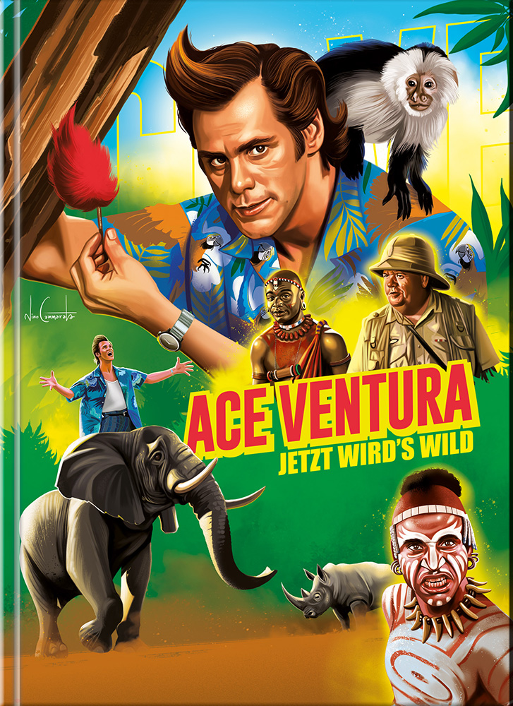 Ace Ventura 2 - Jetzt wird's wild (Blu-Ray+DVD) - Cover C - Mediabook - Limited 222 Edition Ace Ventura 2 - Jetzt wird's wild (Blu-Ray+DVD) - Cover C - Mediabook - Limited 222 Edition