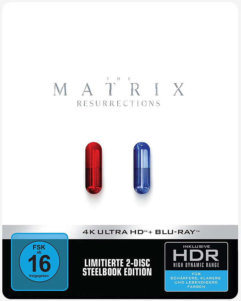 Matrix Resurrections (4K UHD+Blu-Ray) - Limited SteelBook Edition (Pillen) Matrix Resurrections (4K UHD+Blu-Ray) - Limited SteelBook Edition (Pillen)