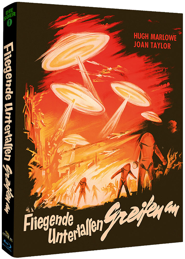 Fliegende Untertassen greifen an (s/w)  (Blu-Ray) - Cover B - Mediabook - Limited Edition - Uncut