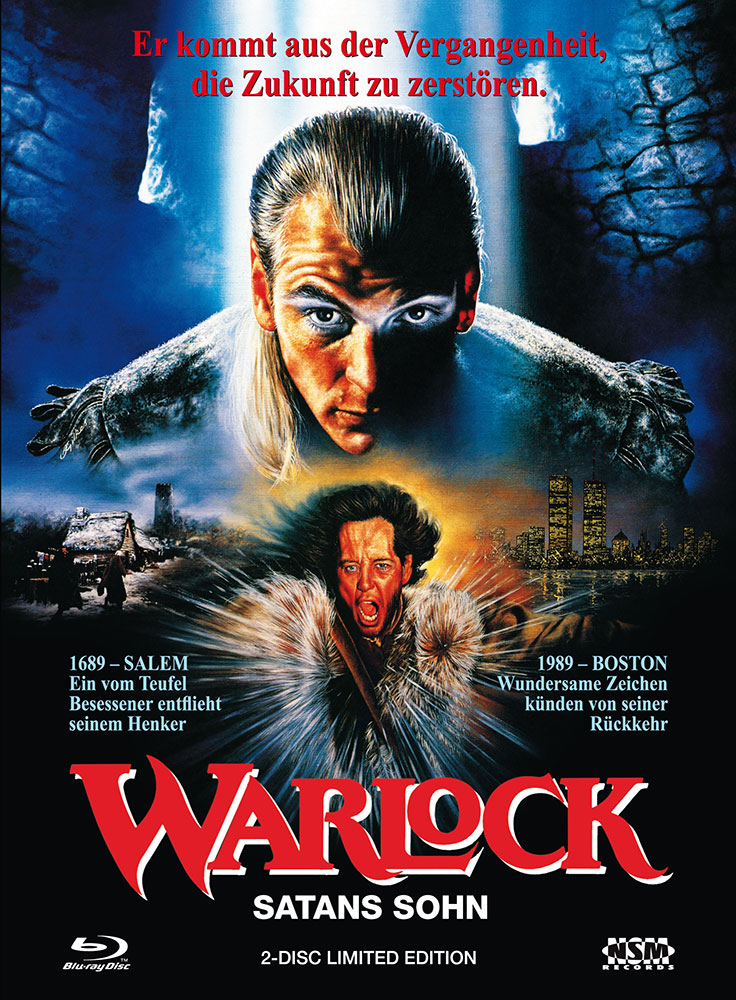 Warlock - Satans Sohn (Blu-Ray+DVD) - Cover A - Mediabook - Uncut
