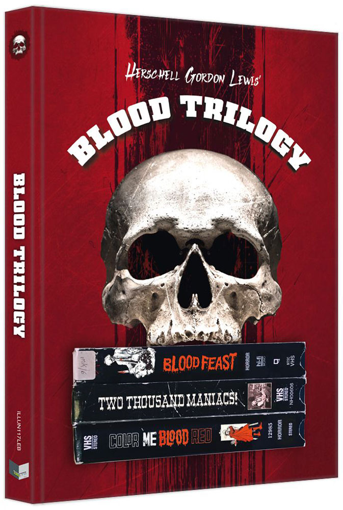 Herschell Gordon Lewis - Blood Trilogy (Blu-Ray) (3Discs) - Cover B - Mediabook - Limited 222 Edition Herschell Gordon Lewis - Blood Trilogy (Blu-Ray) (3Discs) - Cover B - Mediabook - Limited 222 Edition