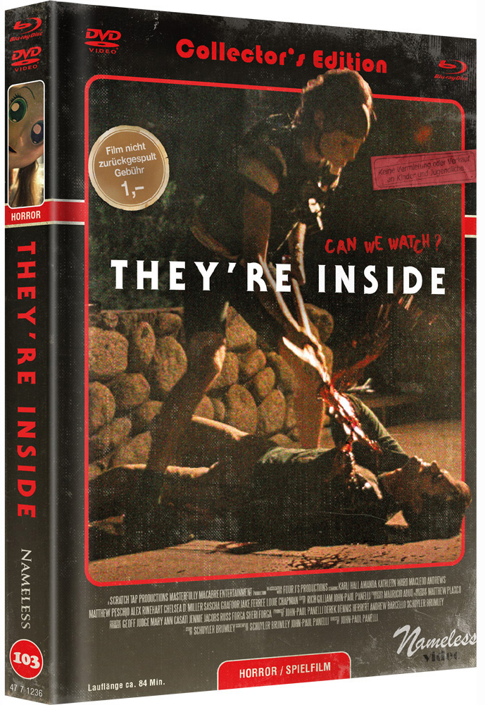 They're Inside - Cover C - Mediabook (Blu-Ray+DVD) - Limited 333 Edition They're Inside - Cover C - Mediabook (Blu-Ray+DVD) - Limited 333 Edition