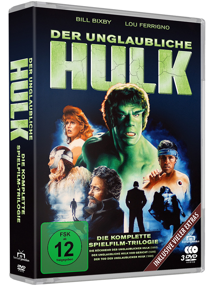 Der unglaubliche Hulk - Die komplette Spielfilm-Triologie von 1988-1990 (3DVDs)