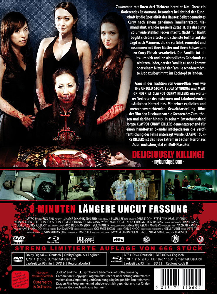 Claypot Curry Killers (Blu-Ray+DVD) - Cover B - Mediabook - Uncut (8min längere Fassung)