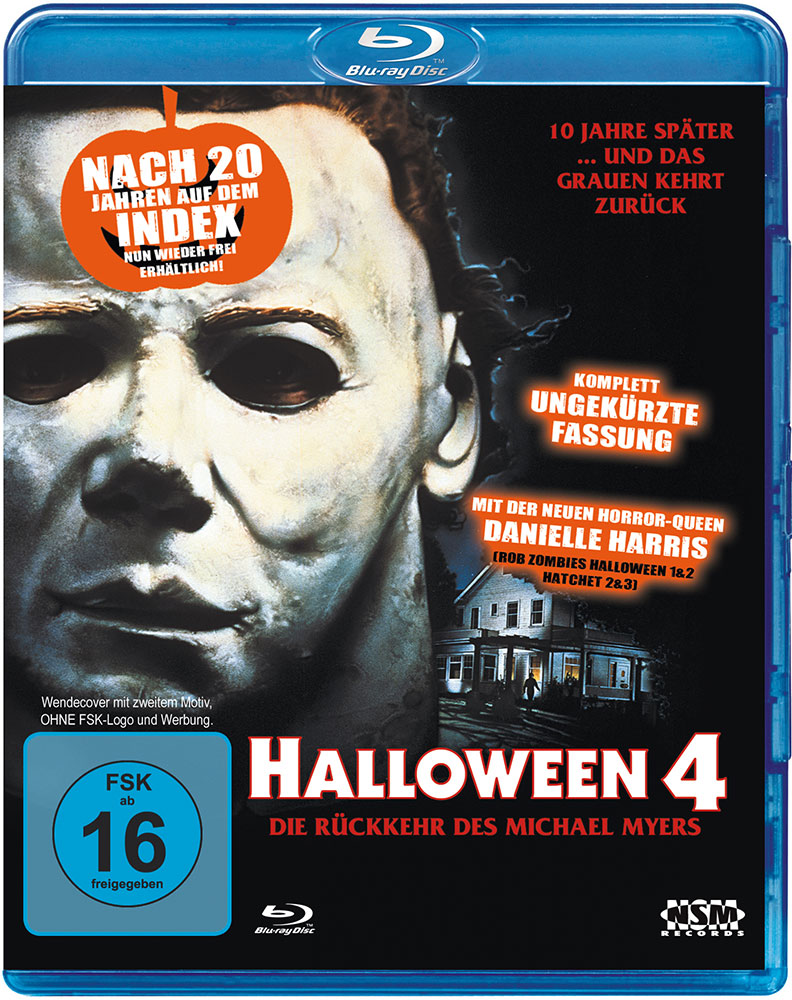 Halloween 4 (Blu-Ray) - Uncut- Wendecover mit 2. Motiv Halloween 4 (Blu-Ray) - Uncut- Wendecover mit 2. Motiv