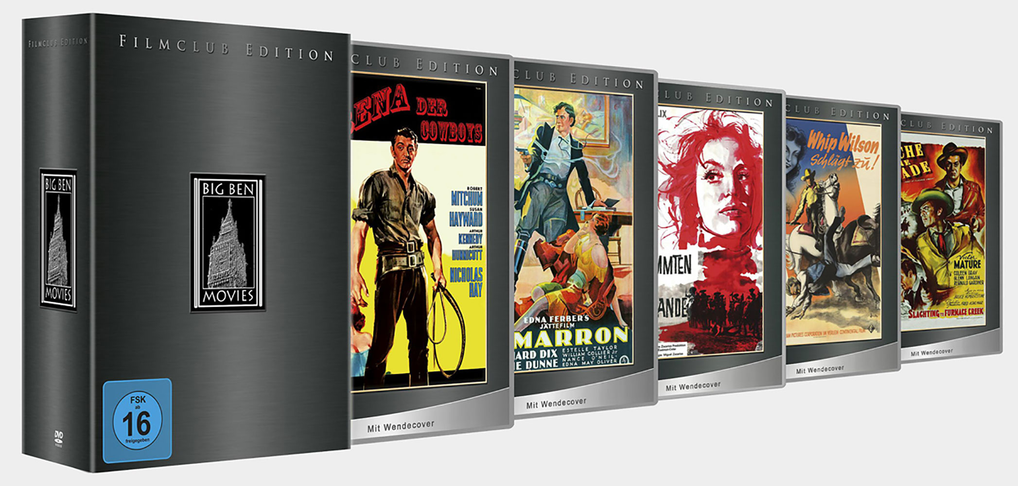 Filmclub Box #05 - Western (5DVD) (Arena der Cowboys, Cimarron, Die Verdammten vom Rio Grande, Whip Wilson schlägt zu & Rache ohne Gnade) Filmclub Box #05 - Western (5DVD) (Arena der Cowboys, Cimarron, Die Verdammten vom Rio Grande, Whip Wilson schlägt zu & Rache ohne Gnade)