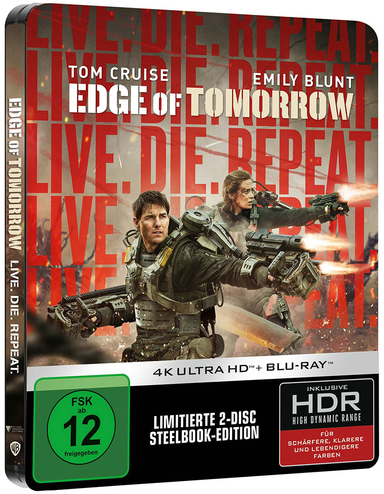Live Die Repeat: Edge of Tomorrow (4K UHD+Blu-Ray) - Limited SteelBook Edition