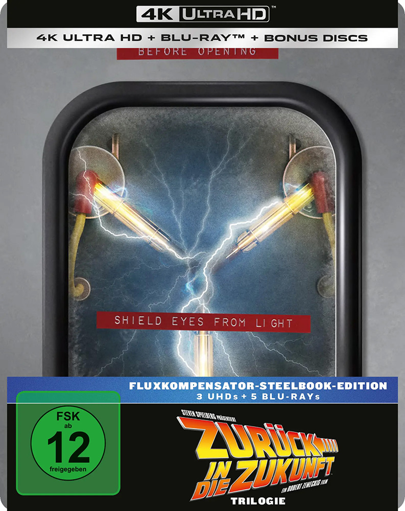 Zurück in die Zukunft Trilogie - Fluxkompensator-Edition (4K UHD+Blu-Ray) (8Discs) - Limited SteelBook Edition