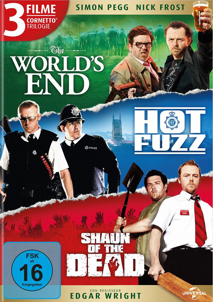 Cornetto Trilogie - The World´s End / Hot Fuzz / Shaun Of The Dead (3DVD) Cornetto Trilogie - The World´s End / Hot Fuzz / Shaun Of The Dead (3DVD)