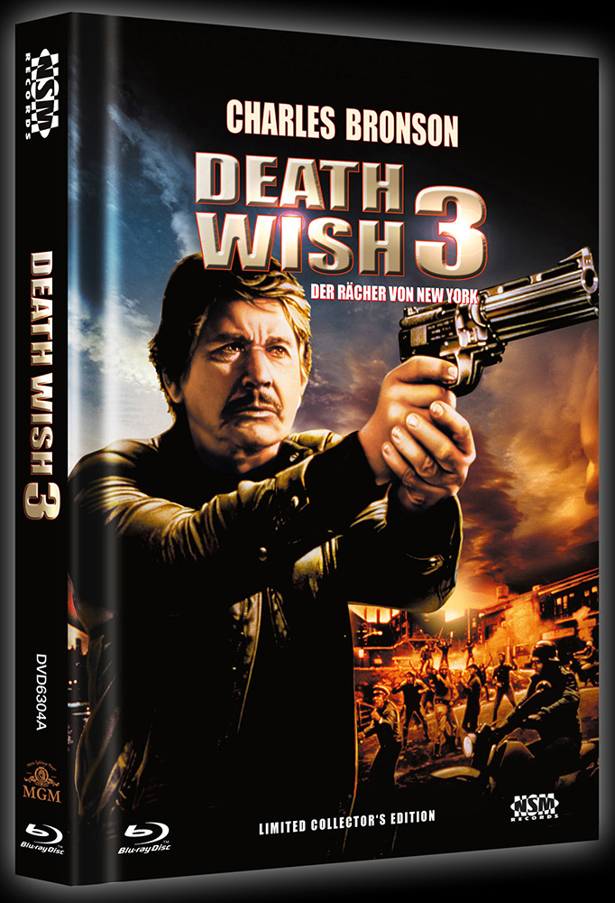 Death Wish 3 - Der Rächer von New York (Blu-Ray+DVD) - Cover A - Mediabook - Uncut - Limited 888 Edition Death Wish 3 - Der Rächer von New York (Blu-Ray+DVD) - Cover A - Mediabook - Uncut - Limited 888 Edition