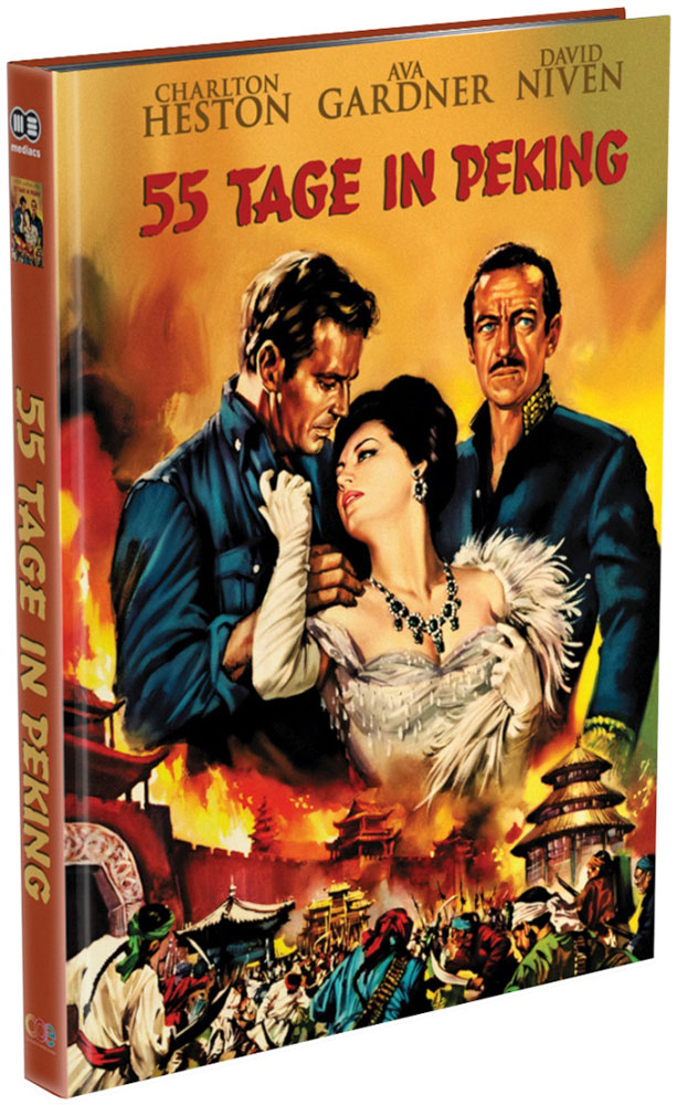 55 Tage in Peking - Cover A - Mediabook (Blu-Ray+DVD) - Limited 500 Edition