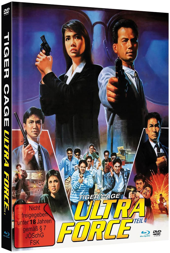 Tiger Cage - Ultra Force 4 - Cover C - Mediabook (Blu-Ray+DVD) - Limited Edition - Uncut Tiger Cage - Ultra Force 4 - Cover C - Mediabook (Blu-Ray+DVD) - Limited Edition - Uncut